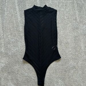 Black Mesh Bodysuit
